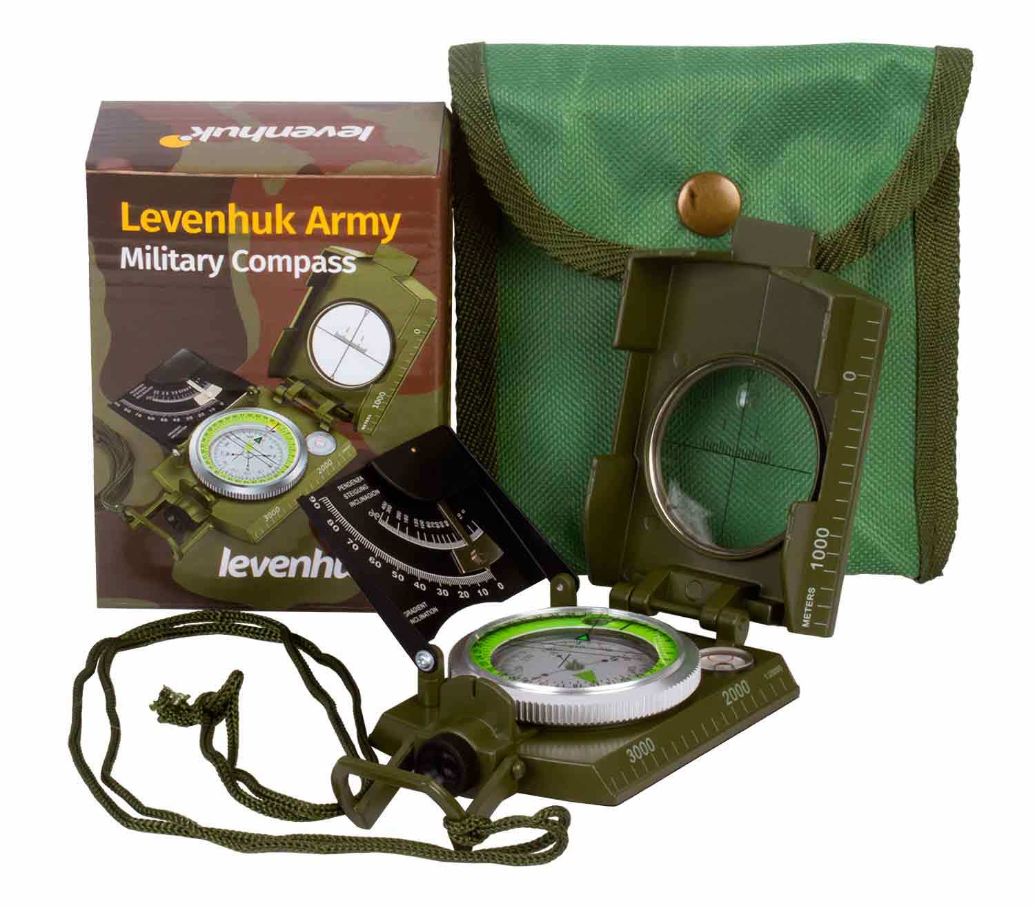 Brújula Levenhuk Army AC20 caja