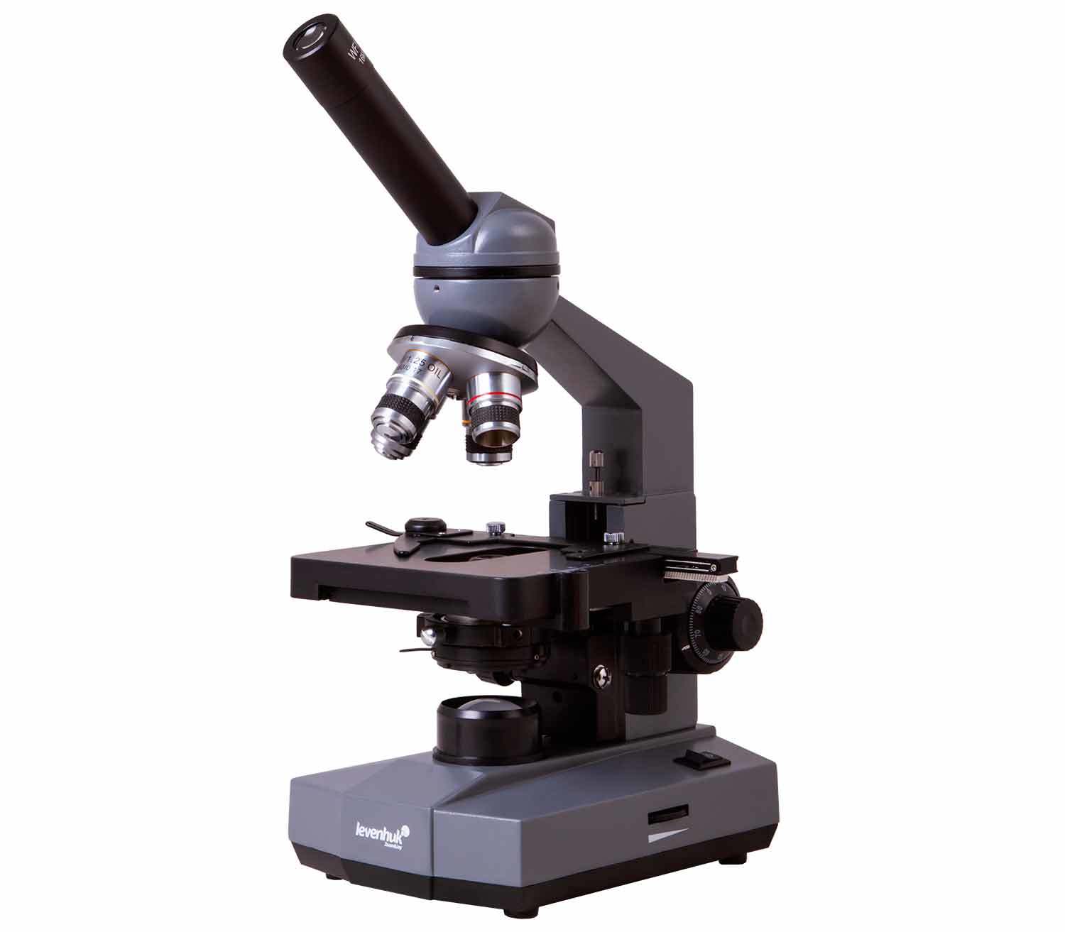 Microscopio Biológico Monocular Levenhuk 320 PLUS rotación