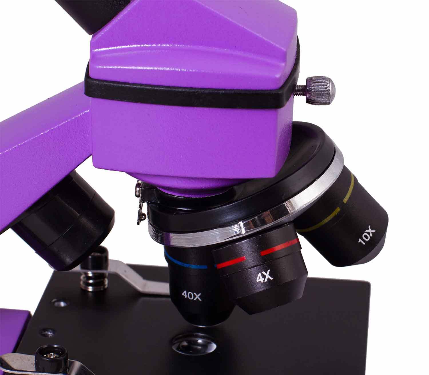 Microscopio Levenhuk Rainbow 2L PLUS objetivos