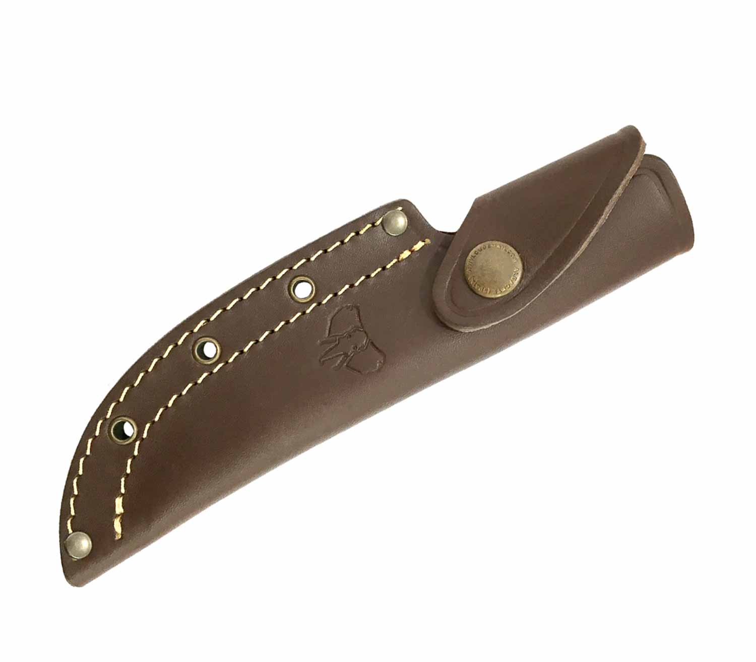 Cuchillo Cudeman Bushcraft funda sencilla marrón