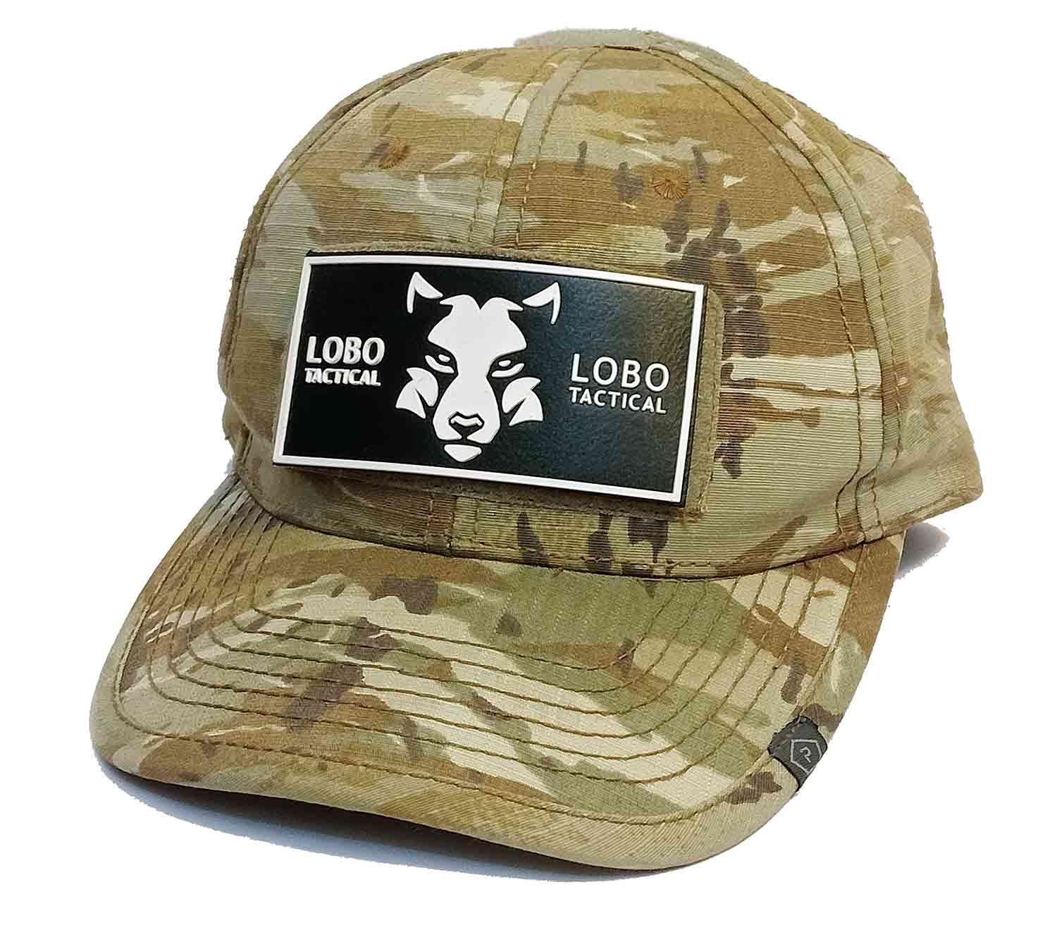 Parche de Velcro Lobo Tactical Horizontal en gorra