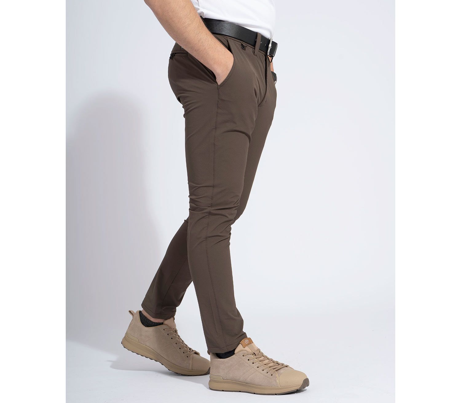 Pantalones Pentagon Allure Chino marrón lateral